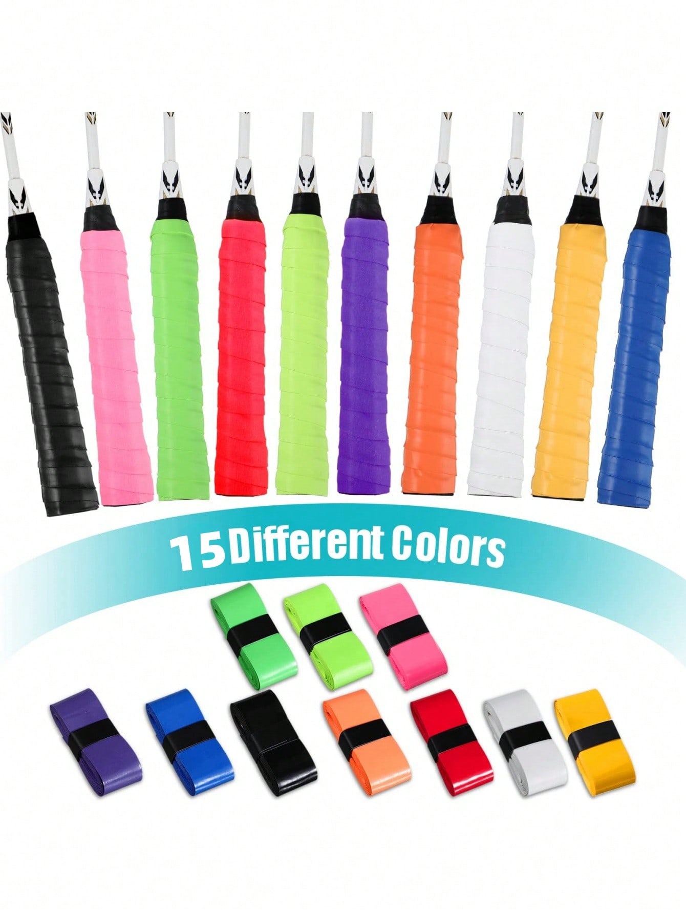 Badminton Grip Tape - PU Tennis Badminton Overgrip Dry sweat-absorbent