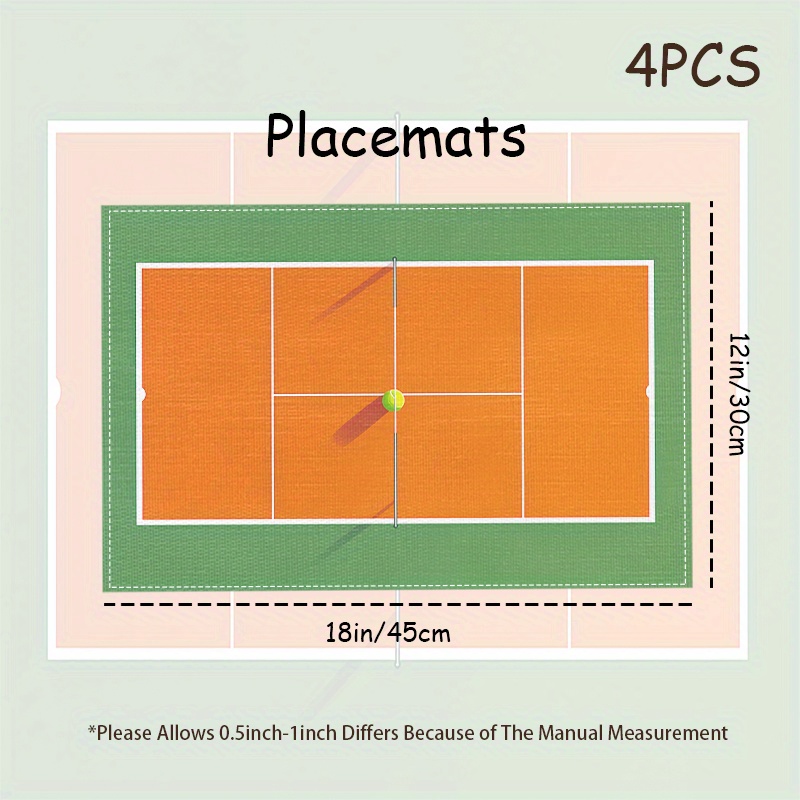 Linen Placemat Tennis Court Sp - огляд і ціна Badminton House