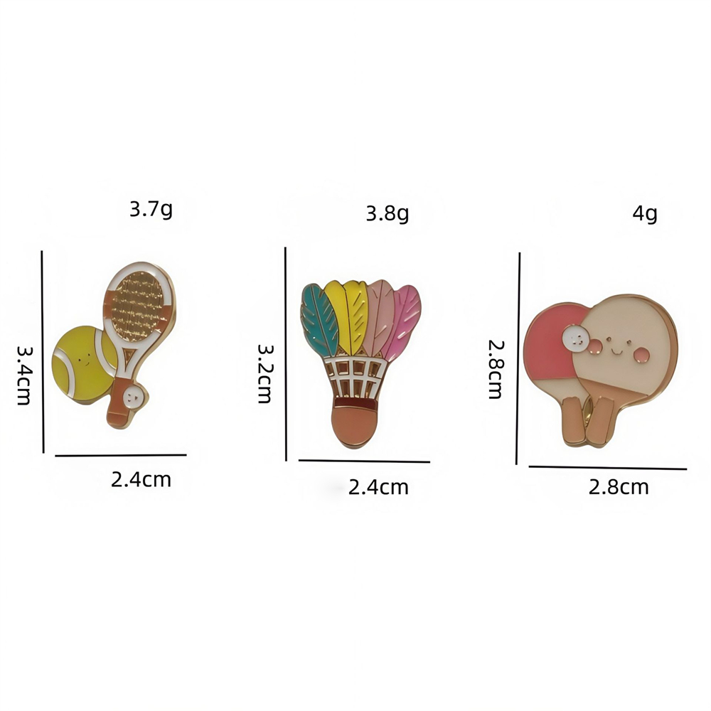 Zinc Alloy Brooches Stylish Ba - огляд і ціна Badminton Vector