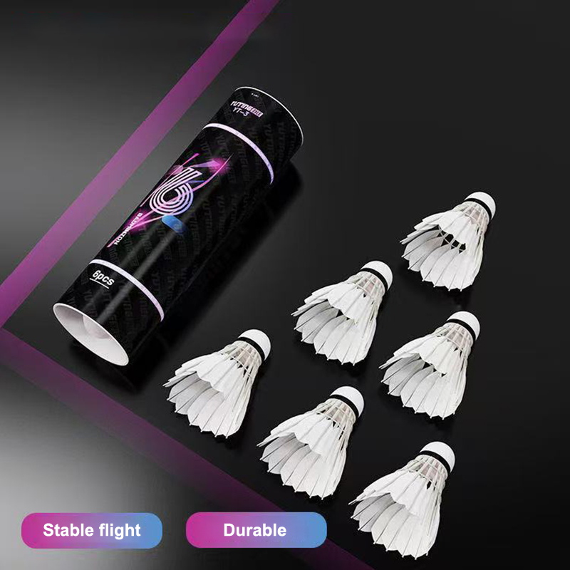 3/6Pcs White Goose Feather Bad - огляд і ціна Badminton World