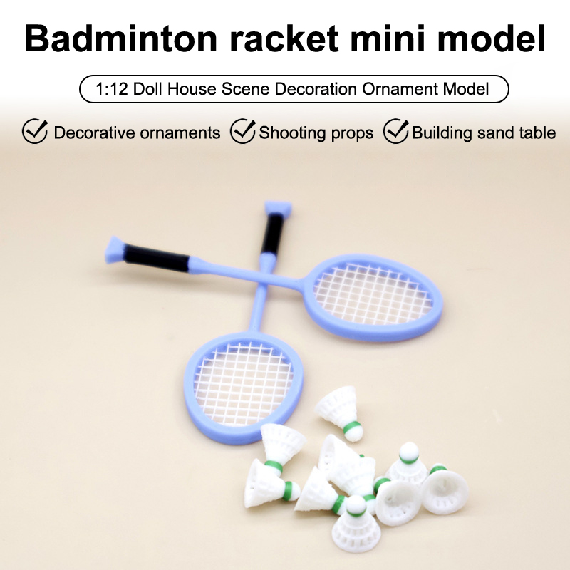 1Pair 1:12 Dollhouse Badminton - огляд і ціна Badminton House